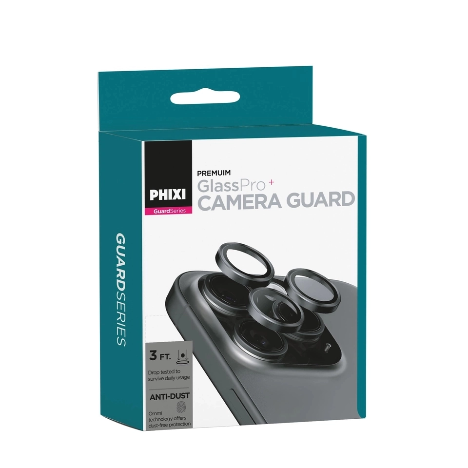 Phixi Premium Guard Serisi – iPhone 13 Pro / Pro Max Uyumlu Kamera Lens Koruyucu