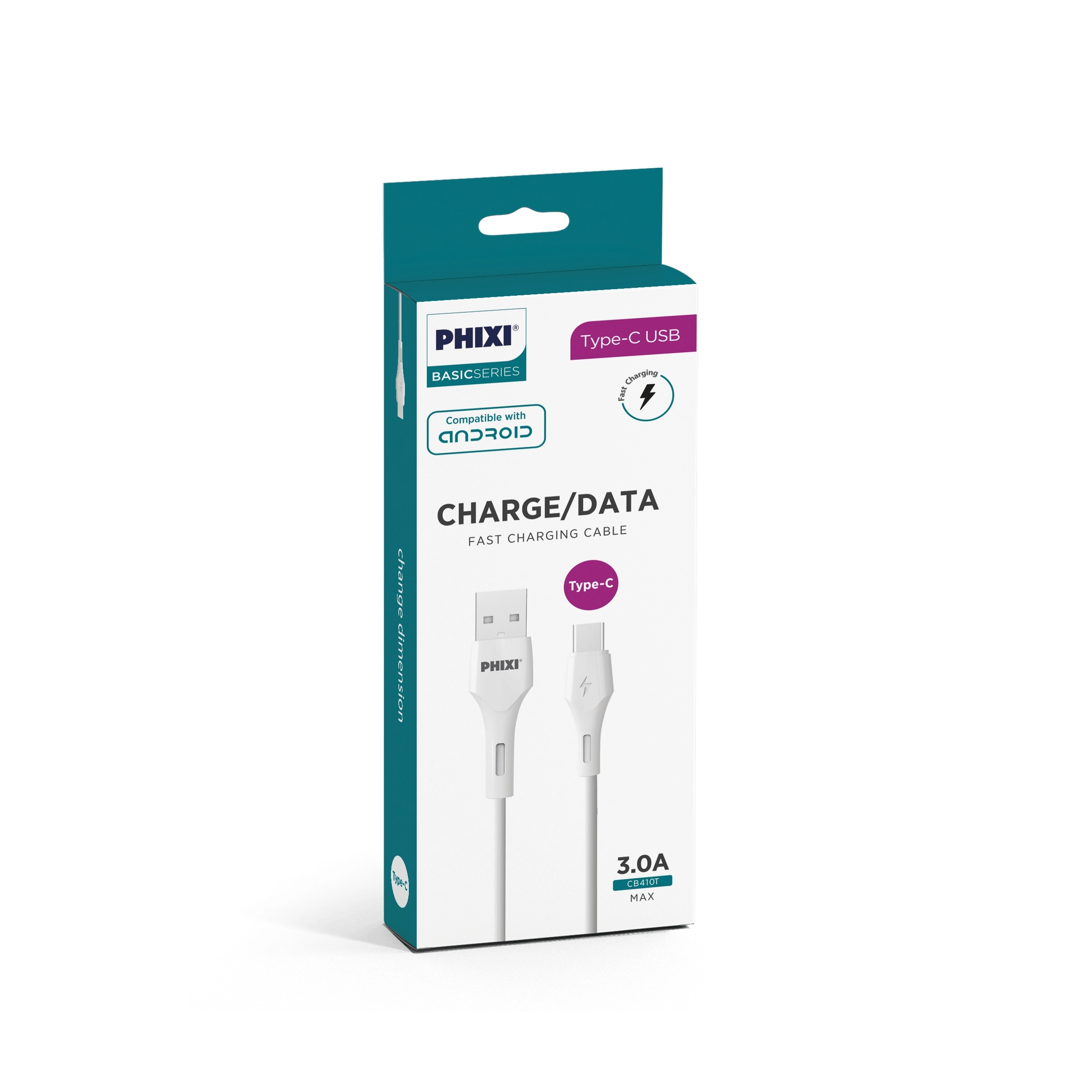 PHİXİ CB410T 3.0A TYPE-C USB KABLO