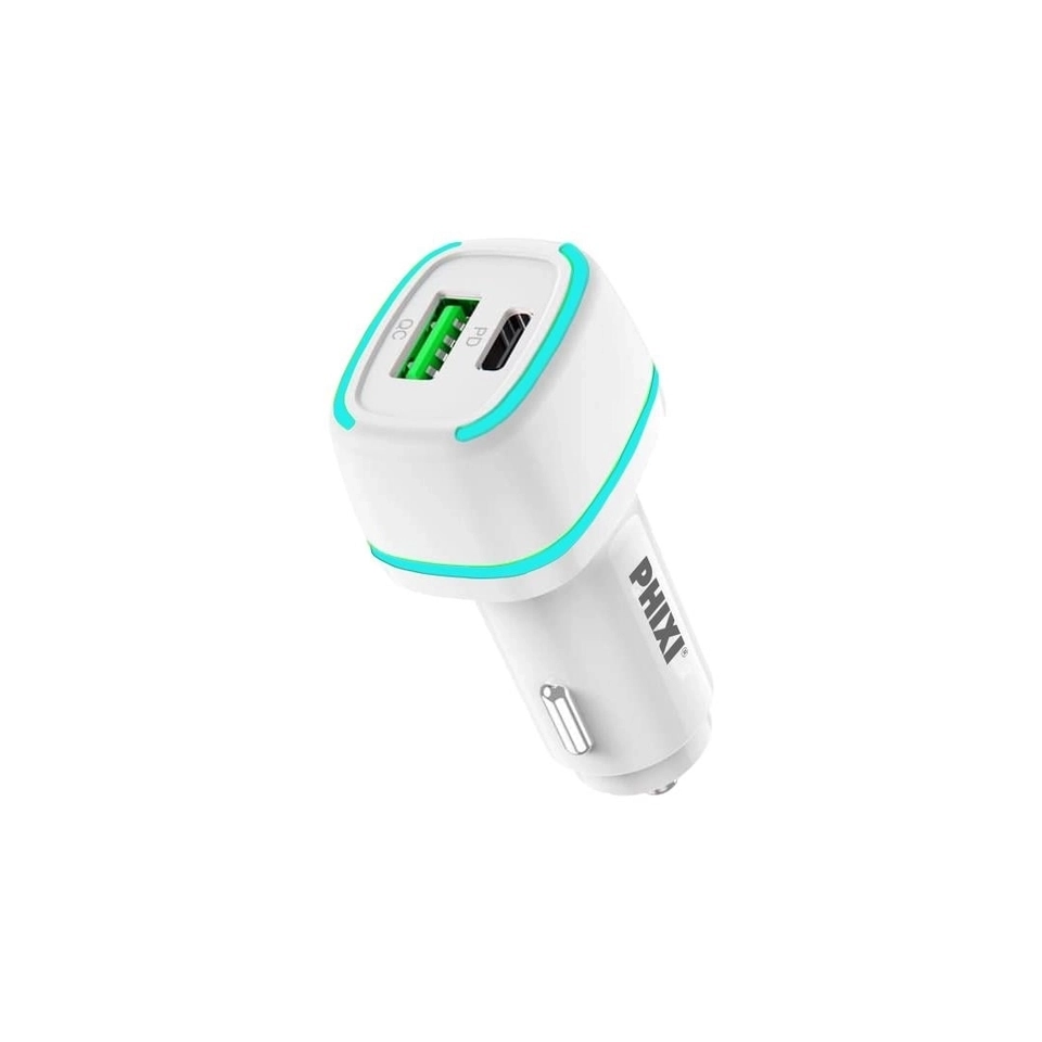 PHİXİ QCC4138W 3.0A PD/USB ARAÇ ŞARJ ADAPTÖR