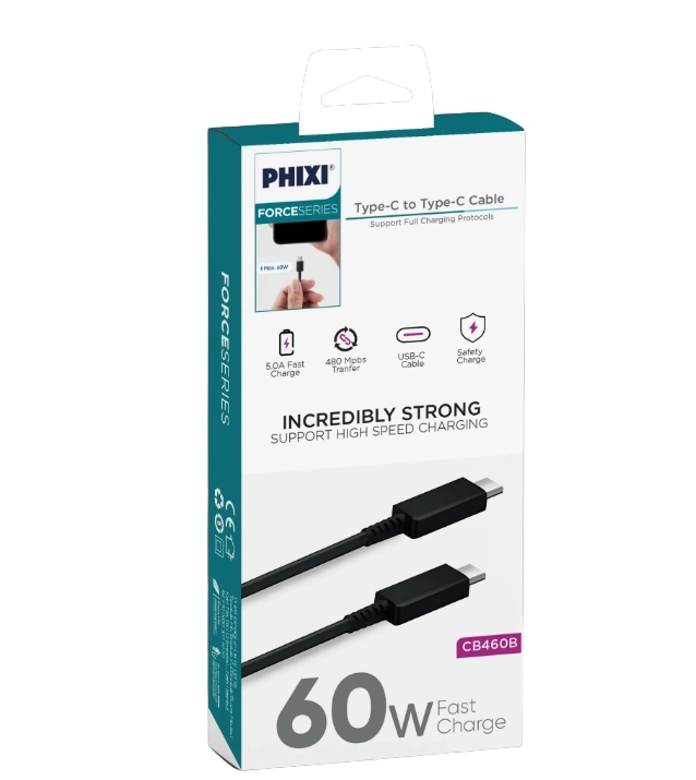 PHİXİ CB460 60W USB-C TO USB-C KABLO