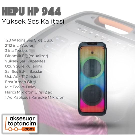 HEPU HP-944 BLUETOOTH EXTRA BASS HOPARLÖR
