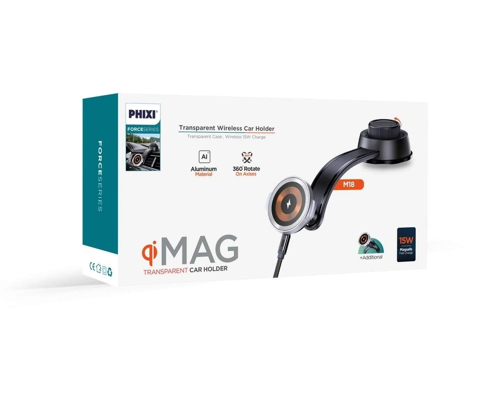 PHİXİ M18 MAGSAFE ARAÇ ŞARJ & TUTUCU
