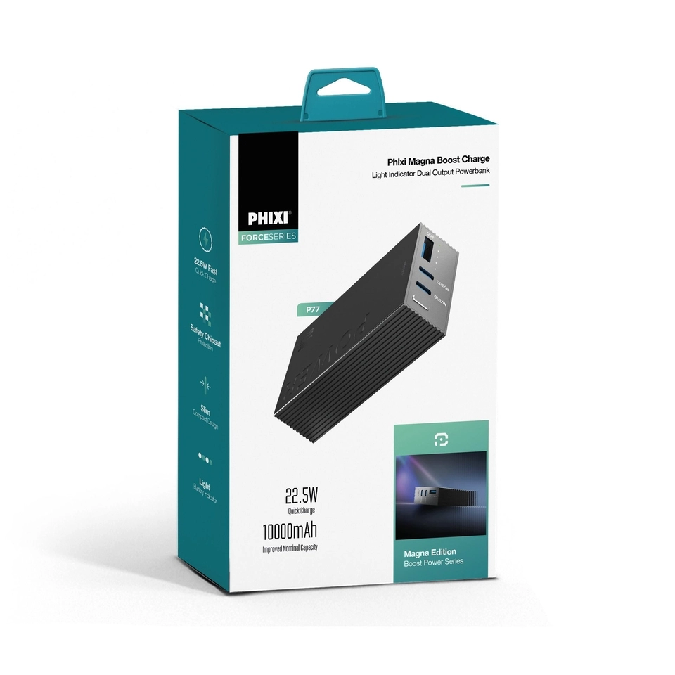 PHİXİ P77 22.5W 10.000MAH MİNİ METAL KASA POWERBANK
