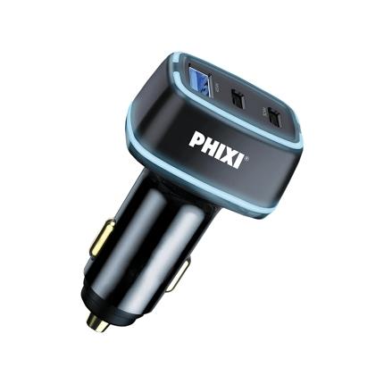 UPD4275 -PD DESTEKLİ  75W ÜÇ ÇIKIŞLI ARAÇ ŞARJ