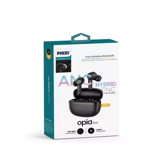 Phixi Ultimate MX10 ANC+ENC Bluetooth Kulaklık Black
