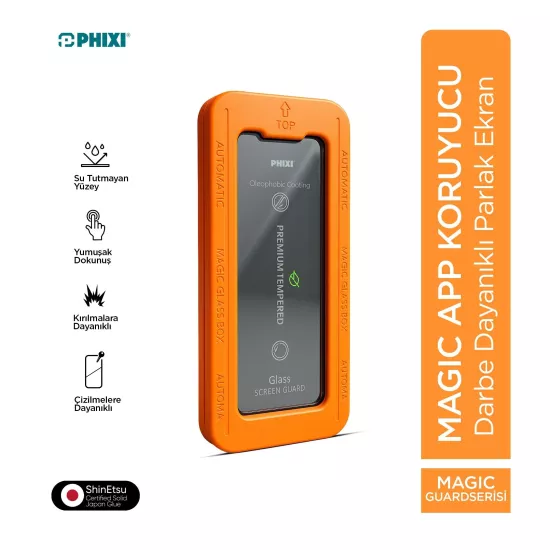 PHİXİ MAGİCAPP APARATLI HD EKRAN KORUMA