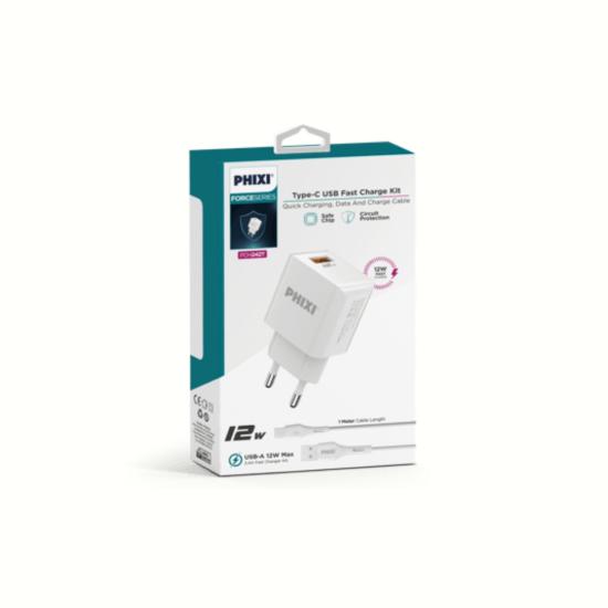 PCH242T - 12W 2.1A TYPE-C ŞARJ CİHAZI