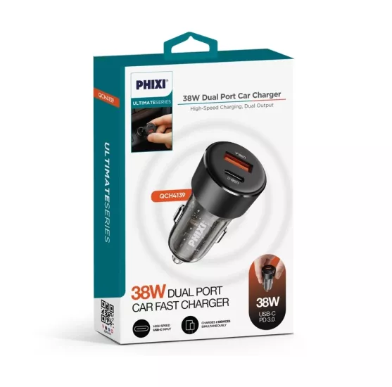 PHİXİ QCH4139 PD+USB 38W ARAÇ ŞARJ ADAPTÖRÜ