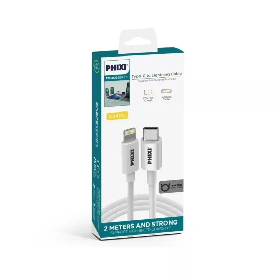 PHİXİ CB422L 2MT. TYPE-C TO LİGHTNİNG KABLO