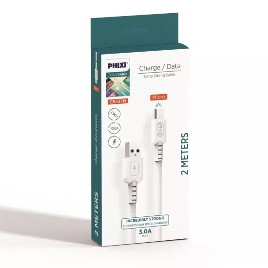 PHİXİ CB437M 2MT. 3.0A MİCRO USB KABLO