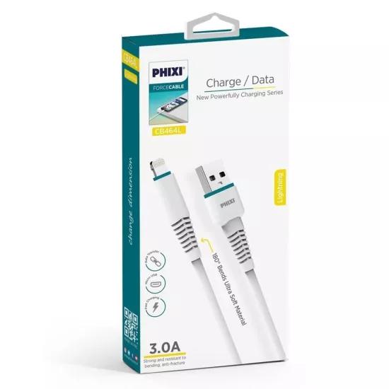PHİXİ CB464L 3.0A ESNEK LİGHTNİNG USB KABLO