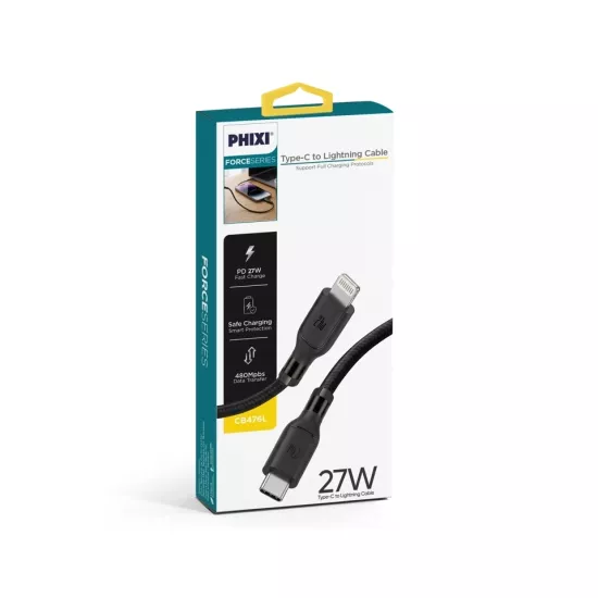 PHİXİ CB476L 27W TYPE-C TO LİGHTNİNG KABLO