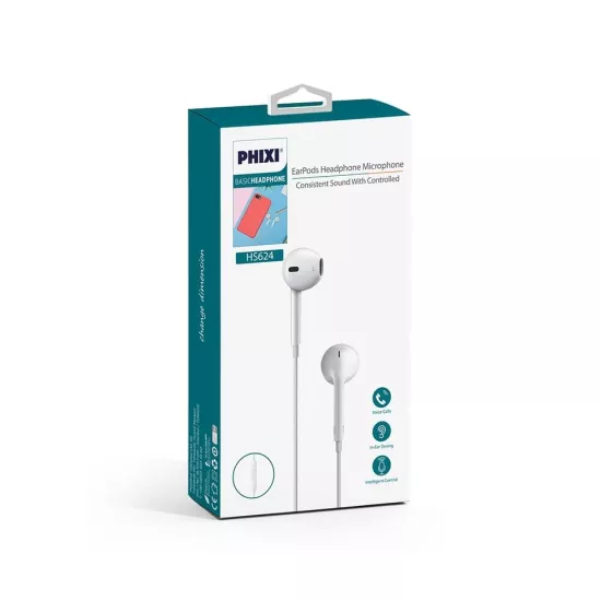 PHİXİ HS624 3.5mm JACJ GİRİŞLİ KULAKİÇİ KABLOLU KULAKLIK