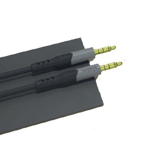 A852 SİLİKON 3.5mm SİYAH 1,5M AUX KABLO