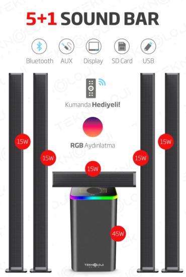 Hepu 5+1 Surround Ev Sinema Ses Sistemi HP-TV04