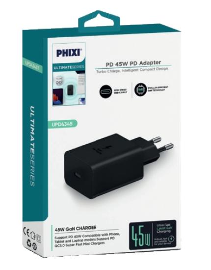 UPD4345 45W SÜPER HIZLI PD ŞARJ ADAPTÖRÜ 