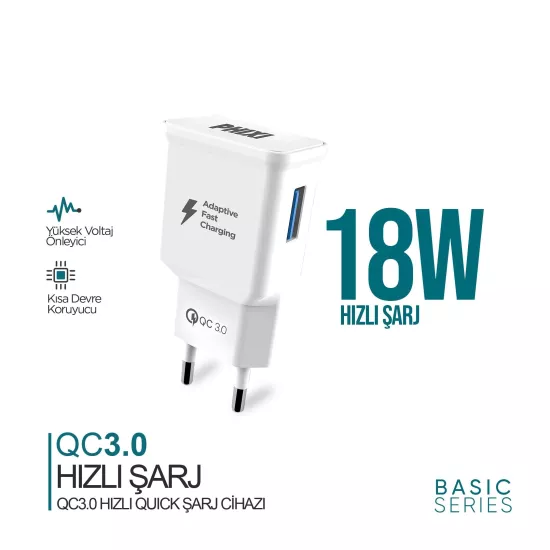 PHİXİ QCH202 3.0A USB ADAPTÖR