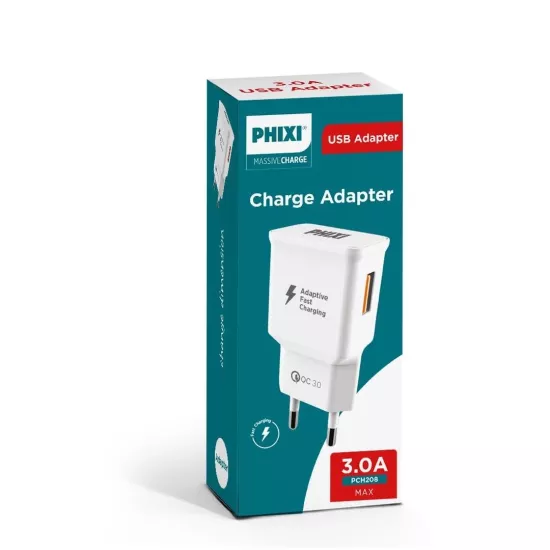 PHİXİ PCH208 30LU PAKET 3.0A ADAPTÖR