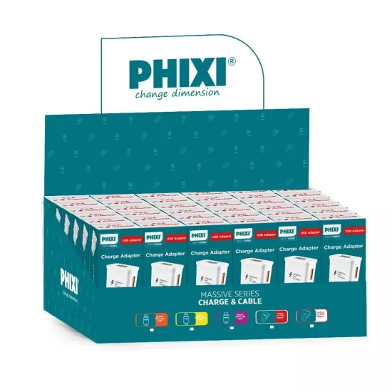 PHİXİ PCH208 30LU PAKET 3.0A ADAPTÖR