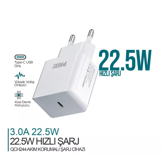 PHİXİ QCH244 22,5W PD ADAPTÖR