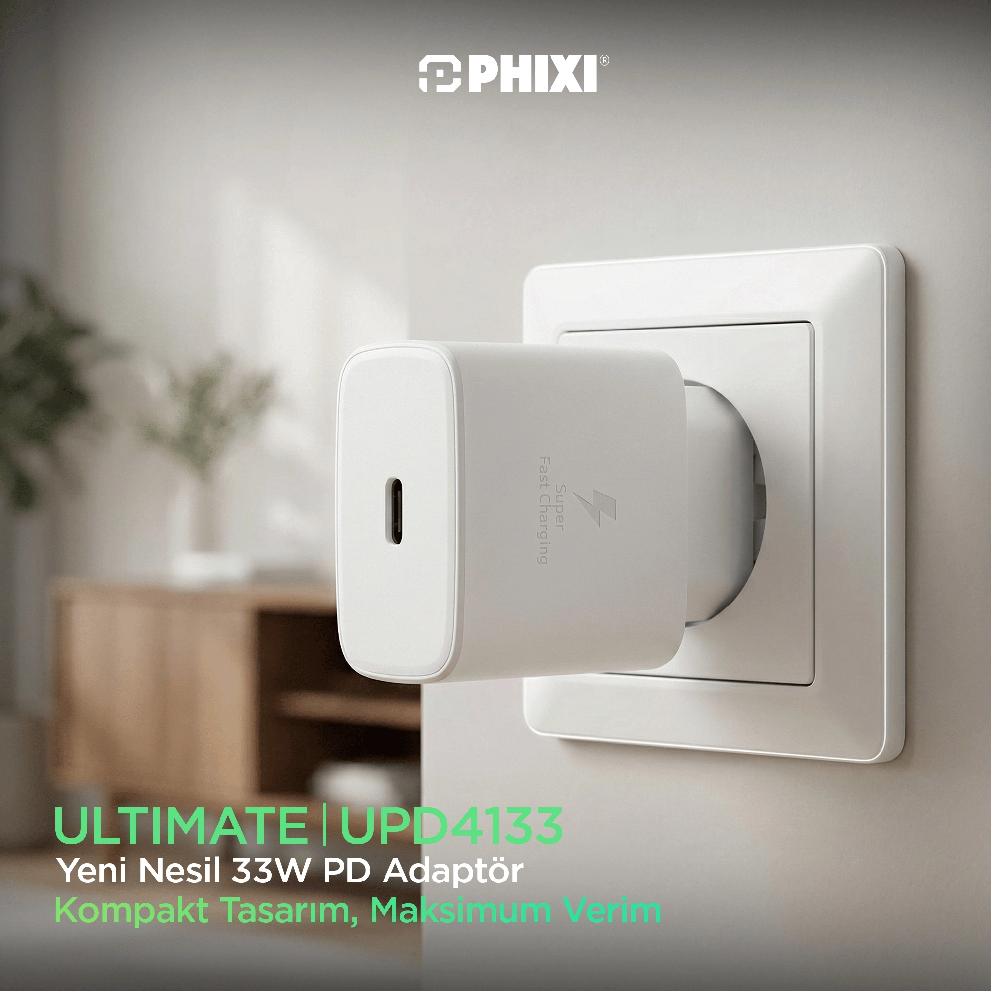 PHİXİ UPD4133 33W PD ADAPTÖR
